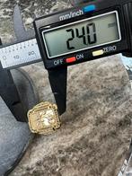 18k Gouden Bloemenring, 18 tot 19, Ophalen of Verzenden, Zo goed als nieuw, Dame