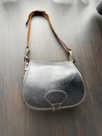 Vintage zwart lederen tas, Sieraden, Tassen en Uiterlijk, Ophalen of Verzenden, Gebruikt, Zwart, Leer