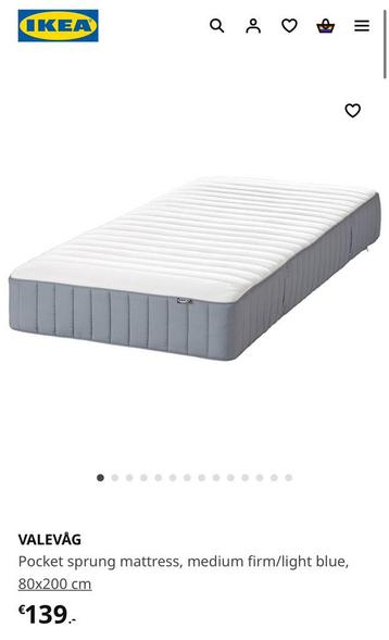 IKEA VALEVAG 80 x 200 cm  beschikbaar voor biedingen