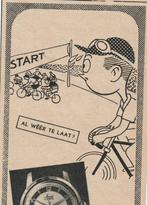 Retro reclame 1957 Avia horloge voor de wielrenner, Verzamelen, Verzenden, Overige typen