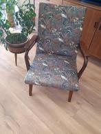 Vintage teakhouten fauteuil, Huis en Inrichting, Fauteuils, Ophalen, Gebruikt, 75 tot 100 cm, 50 tot 75 cm