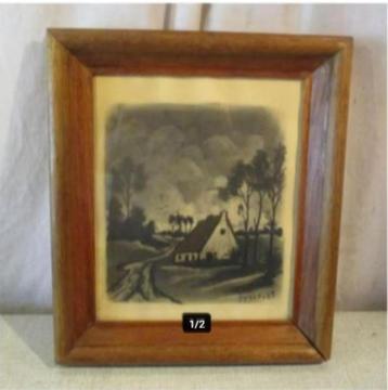 Mooie Oude Aquarel 'Eenzaam Huisje' - Everaert beschikbaar voor biedingen