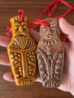 Twee vintage hangers speculaaspop sinterklaas decoratie, Ophalen of Verzenden