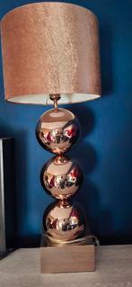 Mooie Koperkleurige Bol Lamp, Ophalen, Zo goed als nieuw, Metaal, Minder dan 100 cm