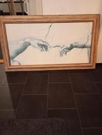Schilderij: De Schepping van Adam, Huis en Inrichting, Woonaccessoires | Schilderijen, Tekeningen en Foto's, Gebruikt, Ophalen of Verzenden