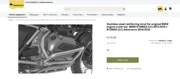 Touratech Verstevigings beugels RVS BMW R1200GS ADV LC beschikbaar voor biedingen
