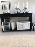 zijtafel 2 laden, Huis en Inrichting, Tafels | Sidetables, Ophalen, Gebruikt, 100 tot 150 cm, 25 tot 50 cm