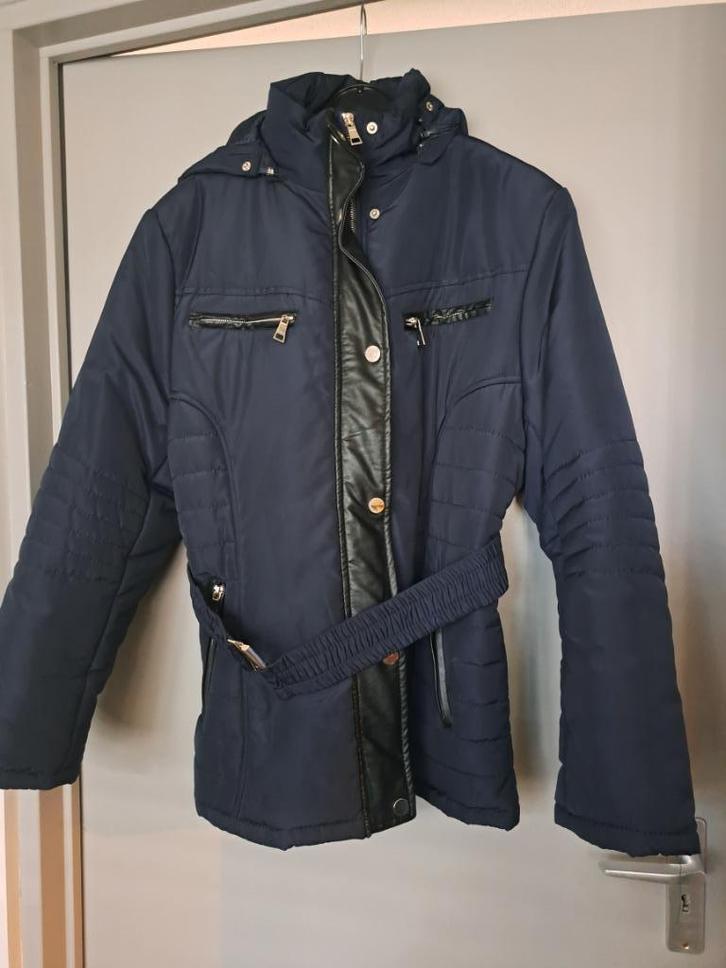 Dames jas, Kleding | Dames, Jassen | Winter, Nieuw, Maat 46/48 (XL) of groter, Blauw, Ophalen of Verzenden