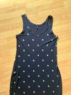 Hema mouwloze lange katoenen tricot jurk blauw+print M zgan, Maat 38/40 (M), Blauw, Ophalen of Verzenden, Zo goed als nieuw