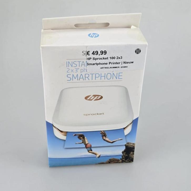 HP Sprocket 100 2x3 Smartphone Printer | Nieuw, Audio, Tv en Foto, Fotografie | Fotopapier, Nieuw