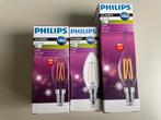 3 Philips LED lampen met E14 fitting, Led-lamp, Minder dan 30 watt, Soft of Flame, E14 (klein)