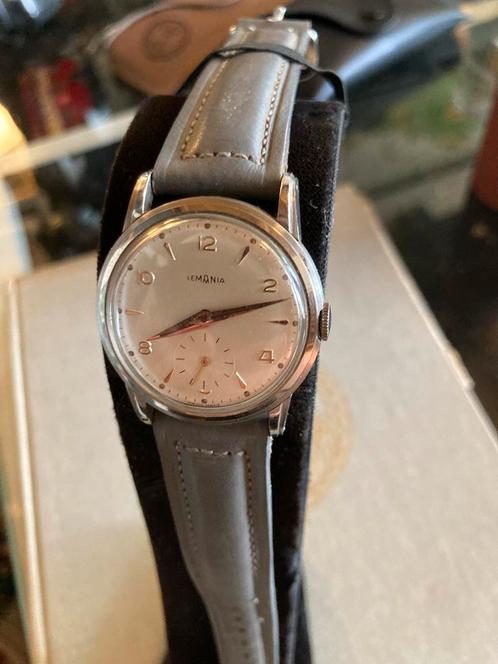 Antiek Lemania Zwitsers Polshorloge, Sieraden, Tassen en Uiterlijk, Horloges | Antiek, Polshorloge, Overige merken, Staal, 1930 tot 1960
