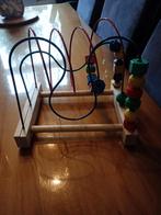 Houten kralenbaan / motoriek speelgoed, Ophalen of Verzenden, Zo goed als nieuw, Overige typen, Met wieltjes