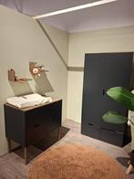 Kidsmill Sepp antraciet/beuken commode en kast, Ophalen, 50 tot 70 cm, 90 tot 105 cm, 100 cm of meer