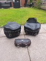 Lederen tassen, Motoren, Accessoires | Koffers en Tassen, Ophalen, Gebruikt