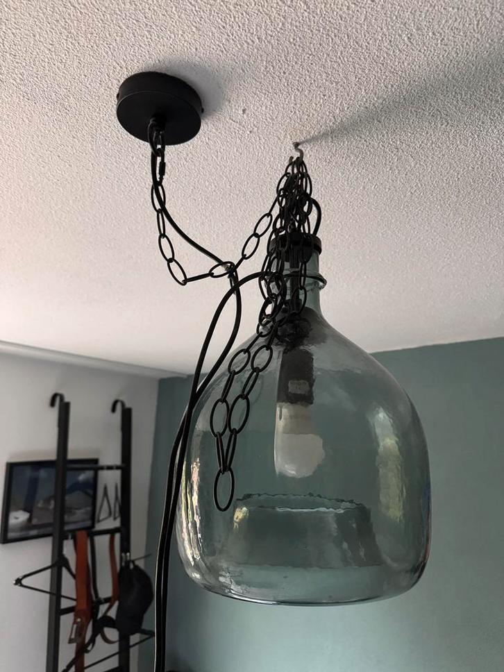 Light&Living Hanglamp Gabi- Smoke, Huis en Inrichting, Lampen | Hanglampen, Nieuw, Minder dan 50 cm, Glas, Ophalen