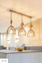 Chericoni Aperto hanglamp – 3 lichts, Huis en Inrichting, Lampen | Hanglampen, Ophalen, Zo goed als nieuw, Hout, 75 cm of meer