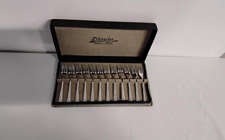 Zilmeta Gero nr 453 Vintage Gebaksvorkjes, Antiek en Kunst, Antiek | Bestek, Ophalen of Verzenden