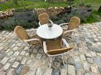 Tuinset, tafel + 4 stoelen., Verzenden, Gebruikt
