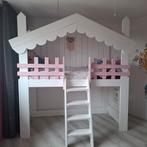 Prachtige steigerhouten Hoogslaper - Uniek Design!, Ophalen, Eenpersoons, Zo goed als nieuw, 90 cm