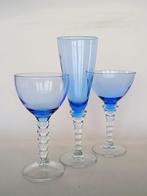 3 Luxe Glazen Bormioli Rocco Italiaans Design, Antiek en Kunst, Antiek | Glas en Kristal, Ophalen of Verzenden