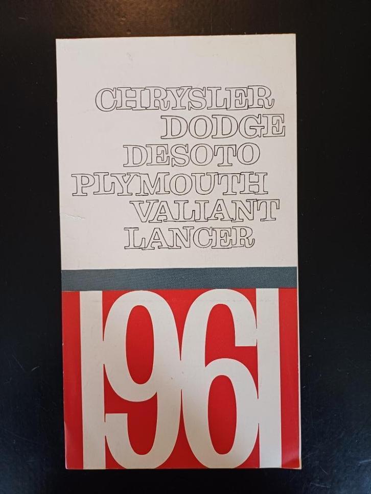 CHRYSLER DODGE PLYMOUTH Mopar 1961 brochure folder NL, Boeken, Auto's | Folders en Tijdschriften, Zo goed als nieuw, Overige merken