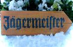Houten Jägermeister bord / handgeschilderd / après ski, Huis en Inrichting, Ophalen of Verzenden, Zo goed als nieuw