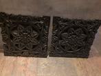 Zwarte decoratie panelen hout 48x48cm - Nieuw!, Huis en Inrichting, Woonaccessoires | Wanddecoraties, Ophalen, Nieuw
