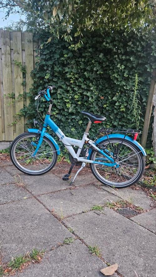 Leuke 20inch meisjes versnelling fiets blauw, wit, Fietsen en Brommers, Fietsen | Meisjes, Gebruikt, 20 inch, Versnellingen, Ophalen