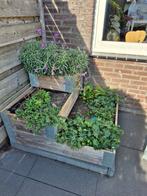 Moestuinbak 3 lagen - 103x103x60cm, Gebruikt, 100 cm of meer, Vierkant, Hout