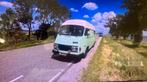 Zeldzame Hanomag-henschel 1973 F20D Camper, Caravans en Kamperen, Chemisch toilet, Buscamper of Camperbus, Reservewiel, Dakluik