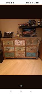 Prachtige massief houten Indian/ Ibiza/bohemian kast!, Ophalen