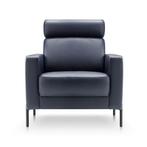 NIEUWE LEDEREN FAUTEUIL MET HOOFDSTEUN VOOR SPOTPRIJS, Nieuw, 50 tot 75 cm, Ophalen, KLASSIEK/MODERN