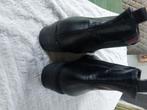 Korte zwart lederen dameslaarsjes maat 39, Kleding | Dames, Schoenen, Zwart, Ophalen of Verzenden, Zo goed als nieuw, Lage of Enkellaarzen
