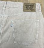 Levi’s 551 straight corduroy broek beige - Maat W34 L32, Ophalen of Verzenden, Zo goed als nieuw, Overige kleuren, W33 - W34 (confectie 48/50)