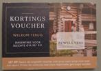 Korting vouchers 5x, Bewellness 2 pers.1voucher met 2 codes