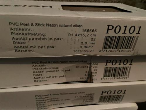 PVC Plaklaminaat Natori Naturel Eiken - Nieuw!, Doe-het-zelf en Verbouw, Vloerdelen en Plavuizen, Nieuw, Vloerdelen of -planken