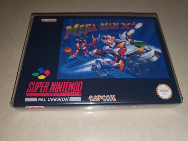 Mega Man X2 SNES Game Case, Spelcomputers en Games, Games | Nintendo Super NES, Zo goed als nieuw, Platform, 1 speler, Vanaf 3 jaar