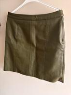 Mosgroene leren rok HEMA - Maat L, Maat 42/44 (L), Ophalen of Verzenden, Zo goed als nieuw, Boven de knie