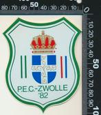Sticker: PEC Zwolle - 1982, Verzenden, Zo goed als nieuw, Sport