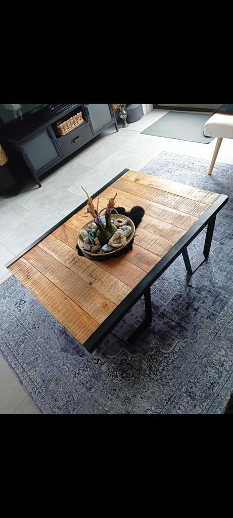 Industriële Salontafel - Stoer & Stijlvol, Huis en Inrichting, Tafels | Salontafels, Ophalen