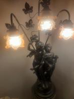 Metalen lamp naar Auguste Moreau, Ophalen of Verzenden