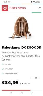 DOEGOODS Raketlamp - Design Lamp nieuw in de doos, Huis en Inrichting, Lampen | Hanglampen, Design, Nieuw, Ophalen of Verzenden