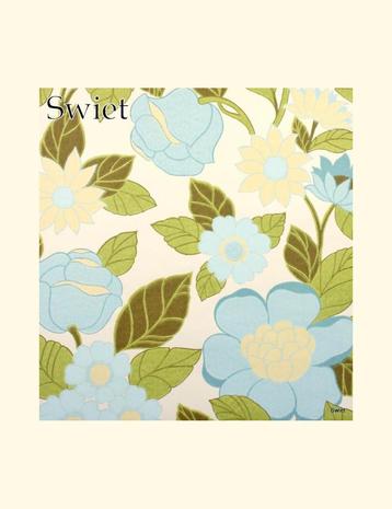 6592 Vintage retro oud barok bloemetjes behang behangpapier  beschikbaar voor biedingen