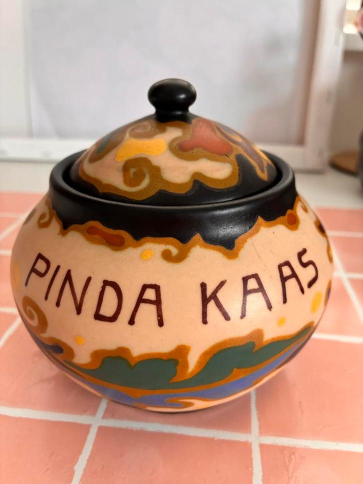 N.V. Pinda Hilversum Pindakaas Pot, Antiek en Kunst, Antiek | Vazen, Verzenden
