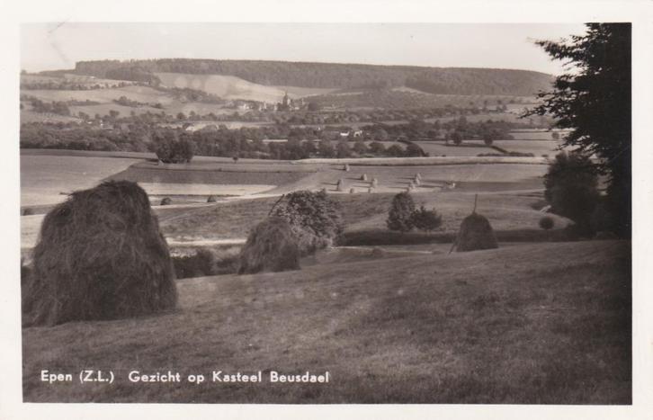 16969 Gezicht op Kasteel beusdael Epen oude kaart 1955, Verzamelen, Ansichtkaarten | Nederland, Gelopen, Limburg, 1940 tot 1960