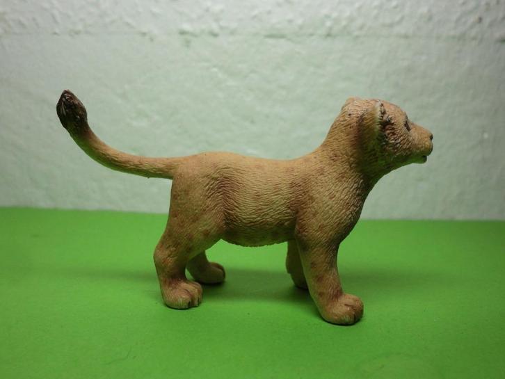 Schleich 14364 leeuw welp, dierfiguur, Verzamelen, Dierenverzamelingen, Zo goed als nieuw, Beeldje of Figuurtje, Wild dier, Verzenden