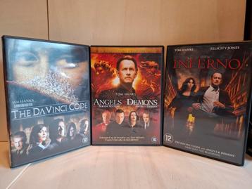 The Da Vinci Code 1 t/m 3 Tom Hanks Thriller/Avontuur 3 DVD  beschikbaar voor biedingen