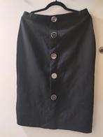 ZARA midi skirt black elastic with buttons size L, Zwart, Ophalen of Verzenden, Zo goed als nieuw, Maat 36 (S)