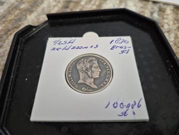 halve gulden Nederland 1830 geslagen Brussel beschikbaar voor biedingen